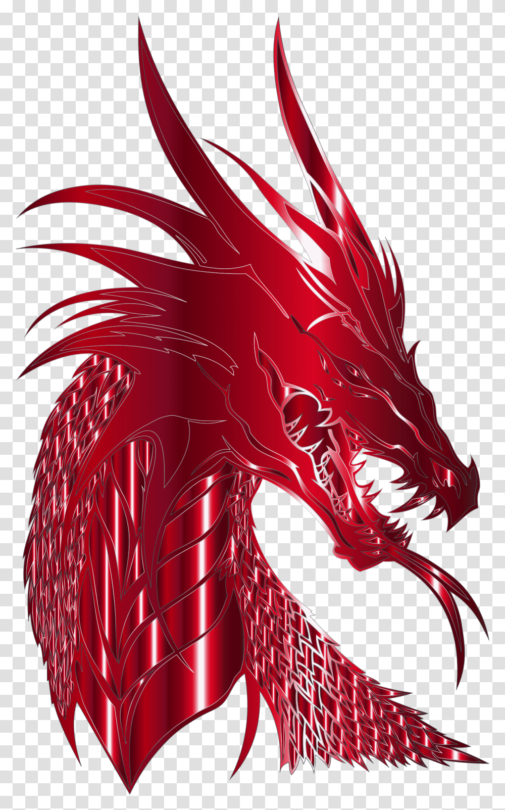 Design Of Crimson Dragon Head Dragon Head Transparent Png