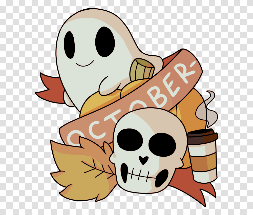 Design Orange Halloween Tattoo Skeletons Fall Autumn Pumpkin And Skeleton S, Food, Label, Text, Sticker Transparent Png