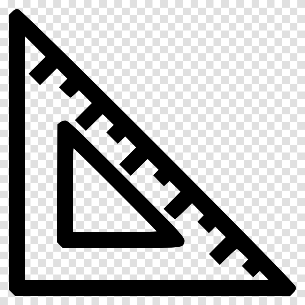 Design Rule Shape Triangle Geometry Maths Tool Comments Triangle Ruler Black And White Transparent Png