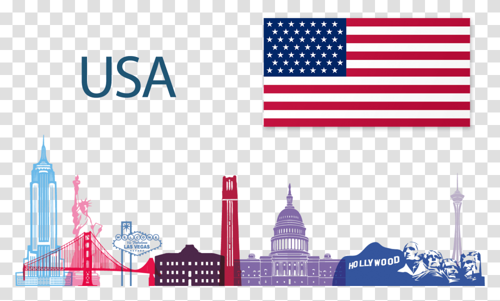 Design Study In Usa, Flag, Building, Architecture Transparent Png