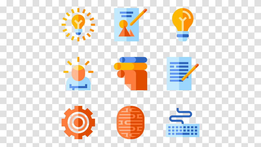 Design Thinking Icon Pack, Light, Number Transparent Png