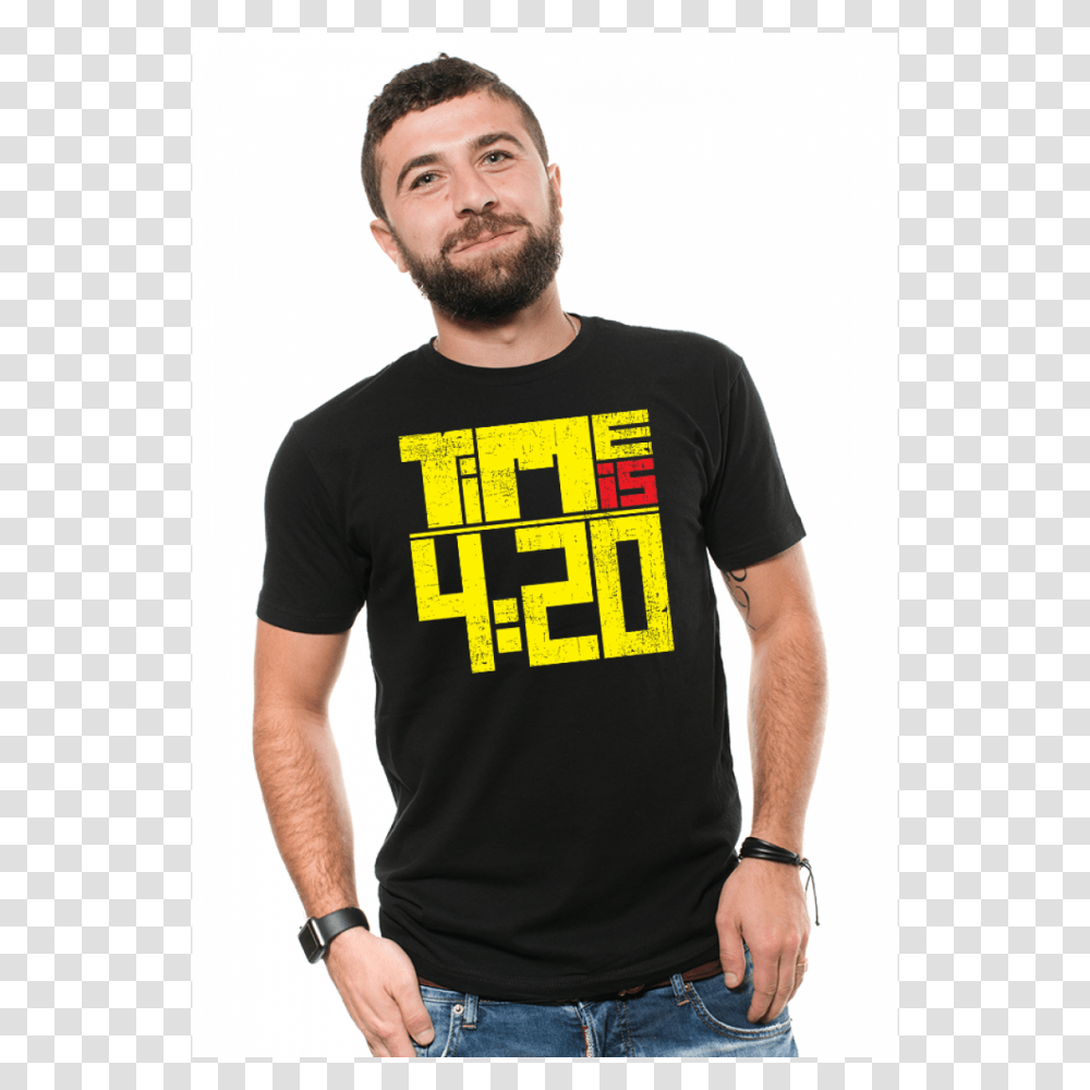 Design Tshirt Funny Weed Time Tee Smoking Marijuana Blunt, Apparel, T-Shirt, Person Transparent Png