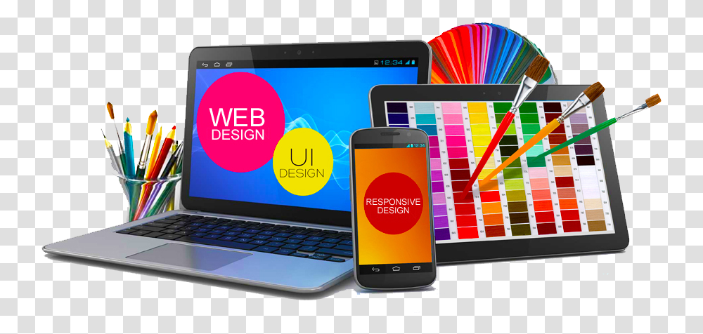 Design Website Designing, Mobile Phone, Electronics, Laptop, Pc Transparent Png