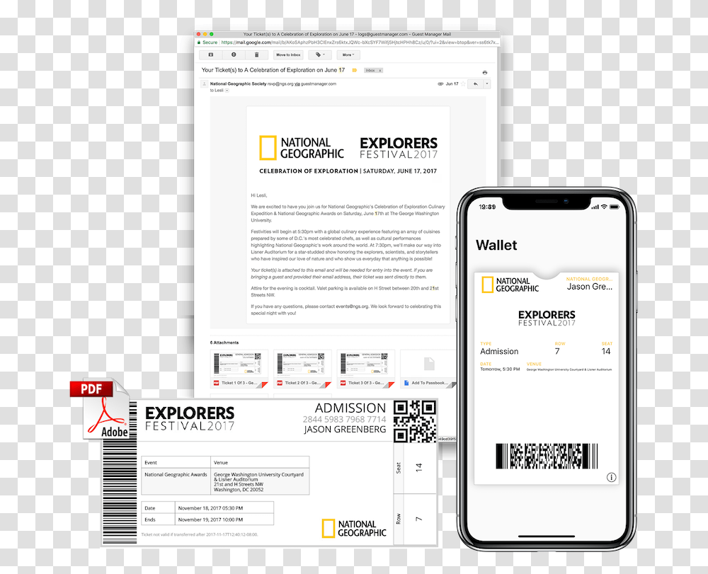 Design Your Own Pdf And Apple Wallet Tickets Pdf Ticket Design, Mobile Phone, Electronics, Cell Phone Transparent Png