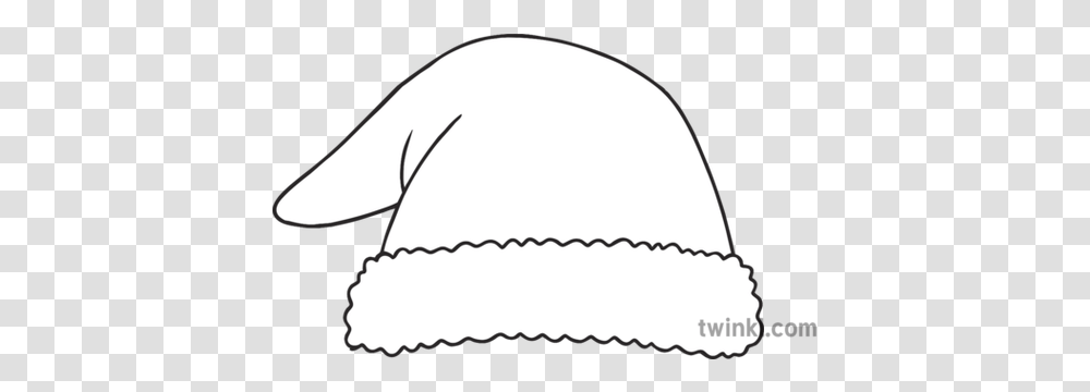 Design Your Own Santa Hat No Pompom Craft Christmas Classic Line Art, Clothing, Apparel, Baseball Cap, Cowboy Hat Transparent Png