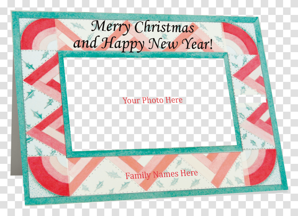 Designer Holiday Photo Card Christmas Quilt Hope Hospice, Paper, Advertisement, Poster Transparent Png