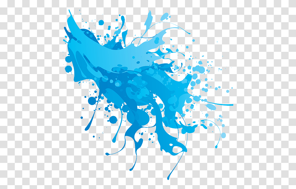 Designillustration Blue Paint Splatter, Water, Outdoors Transparent Png