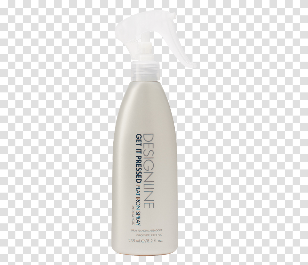 Designline Get It Pressed Flat Iron Spray Plastic Bottle, Milk, Beverage, Drink, Cosmetics Transparent Png