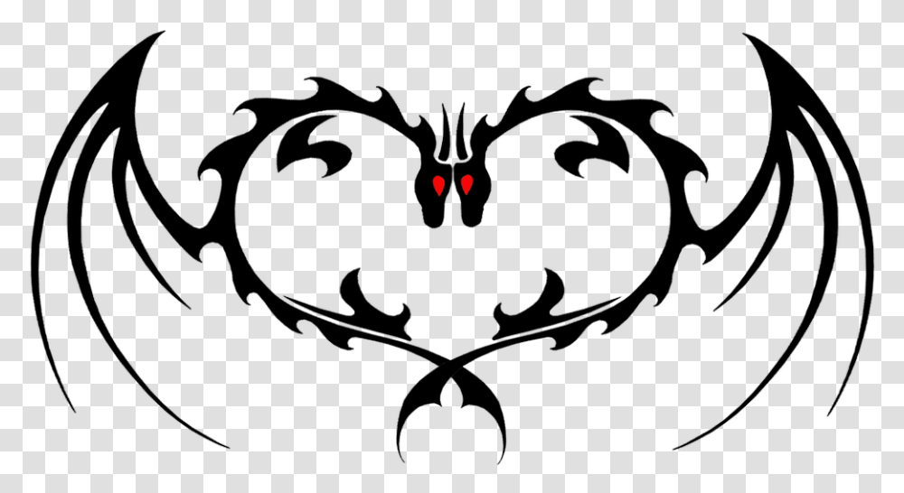 Designs Tribal Tattoo Heart Dragon On Sneakybandit Dragon Heart Tattoo Designs, Black Widow, Insect, Spider, Invertebrate Transparent Png