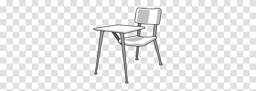 Desk Clipart Absent, Chair, Furniture, Tabletop Transparent Png