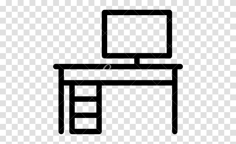 Desk Clipart Outline, Alphabet, Logo Transparent Png