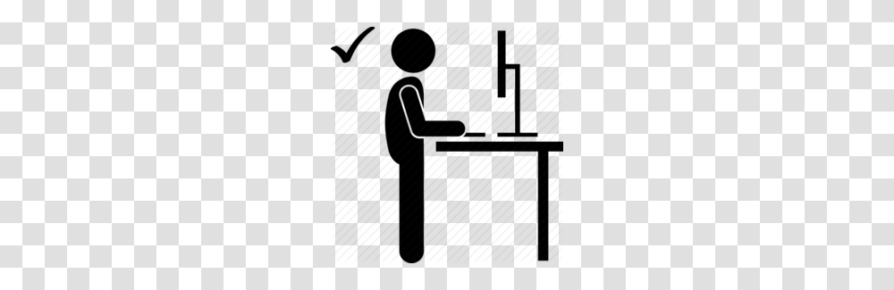 Desk Clipart, Silhouette, Kneeling, Cross Transparent Png