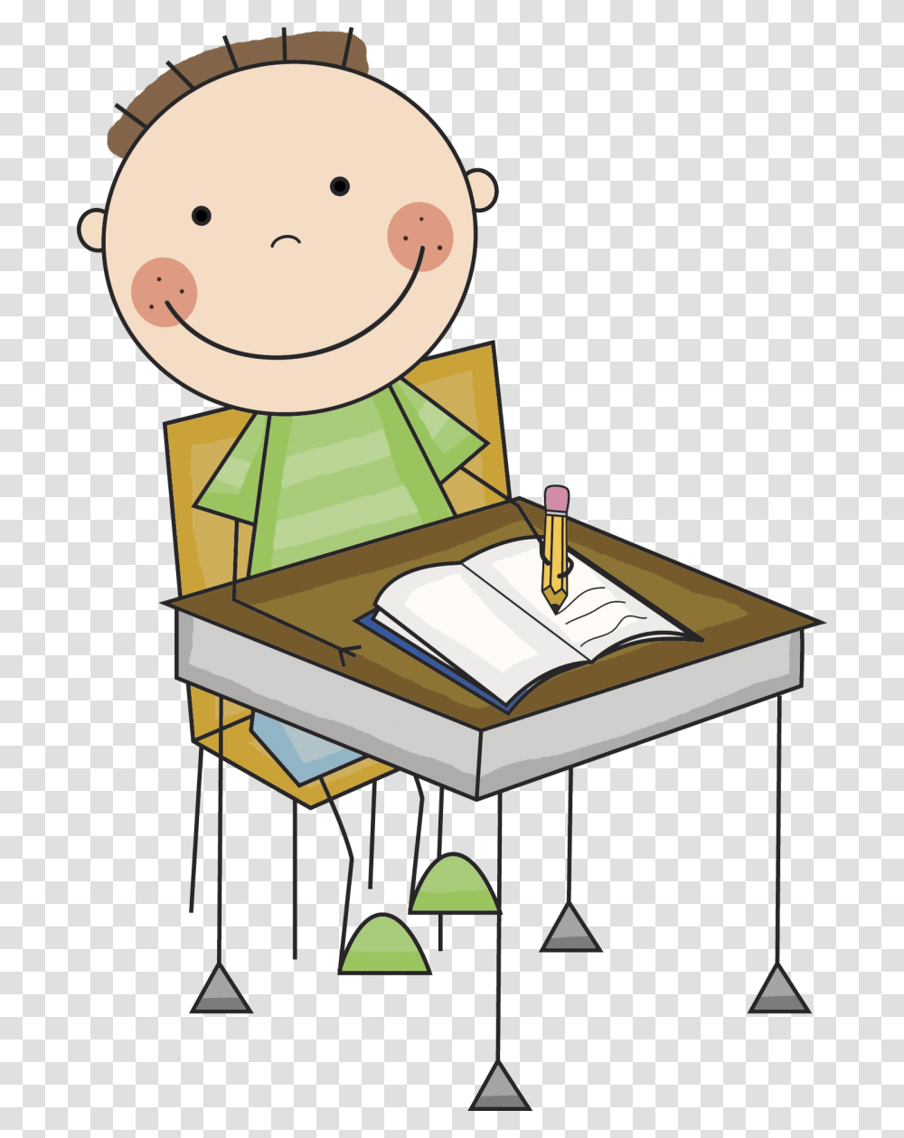 Desk For Homework, Table, Furniture Transparent Png