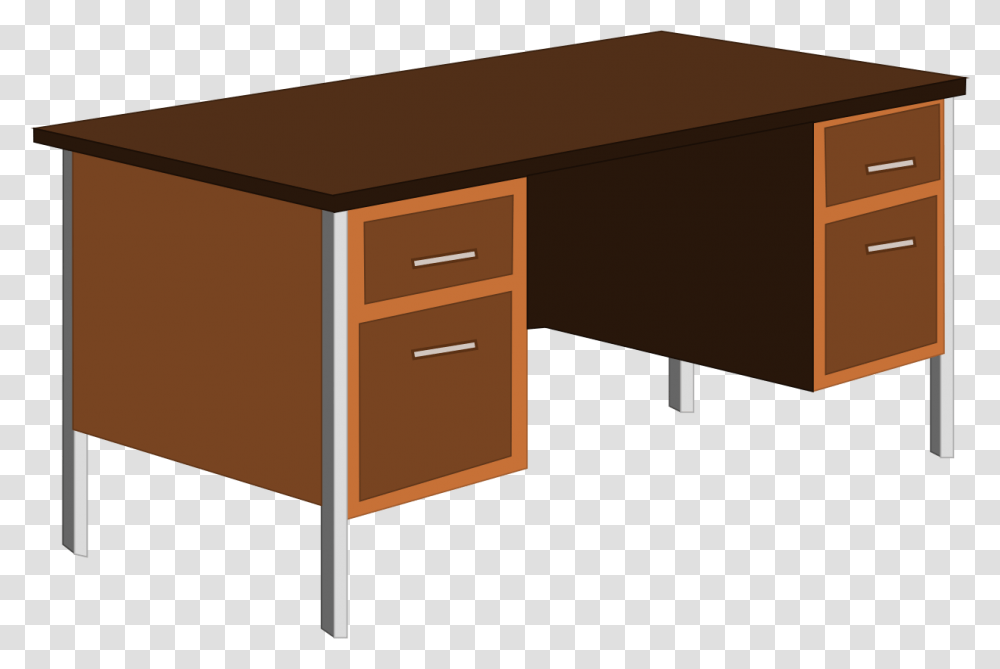 Desk Office Table Cupboard Furniture Desk Clipart, Drawer, Cabinet, Mailbox, Letterbox Transparent Png