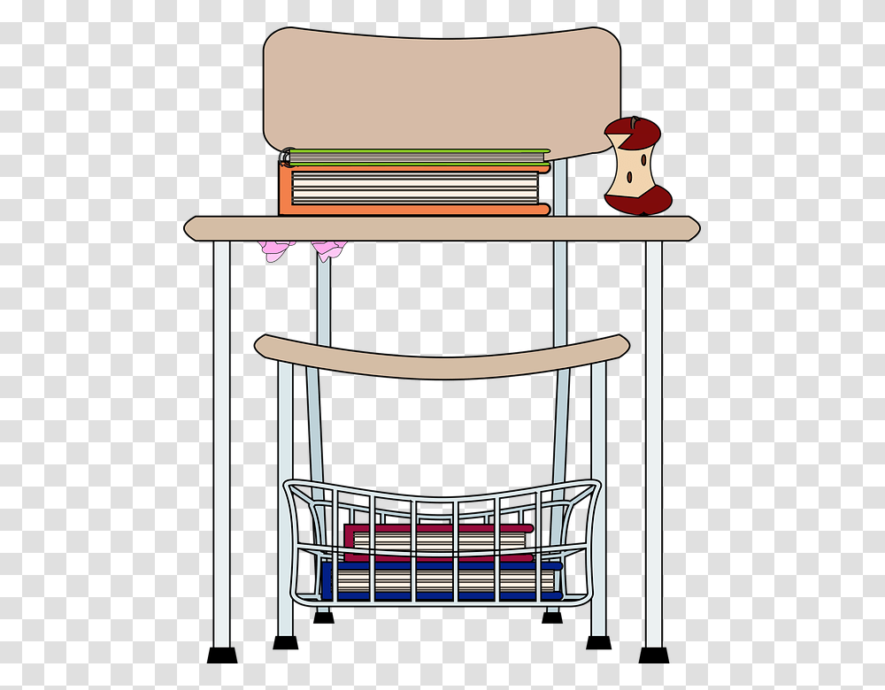 Desk, Shelf, Chair, Furniture, Label Transparent Png