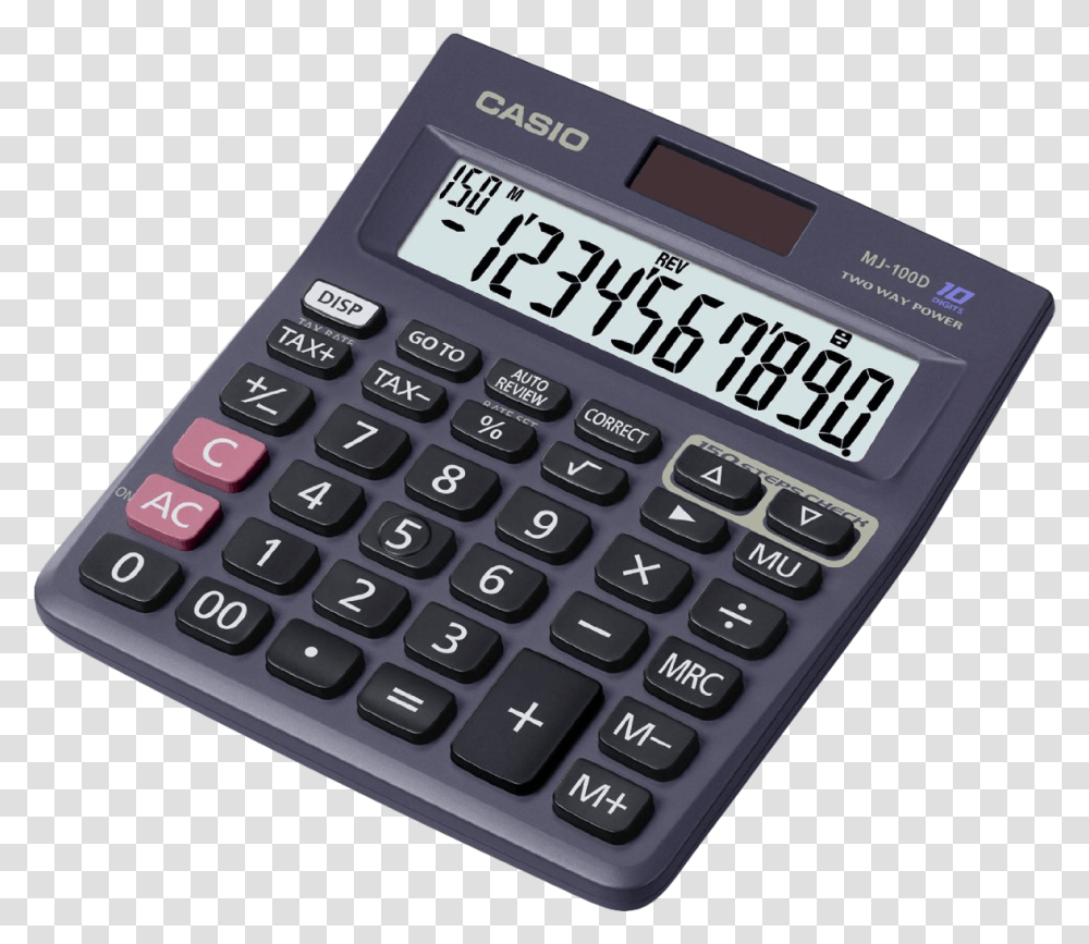Desktop Calculator Image Casio Mj, Electronics, Mobile Phone, Cell Phone, Computer Keyboard Transparent Png