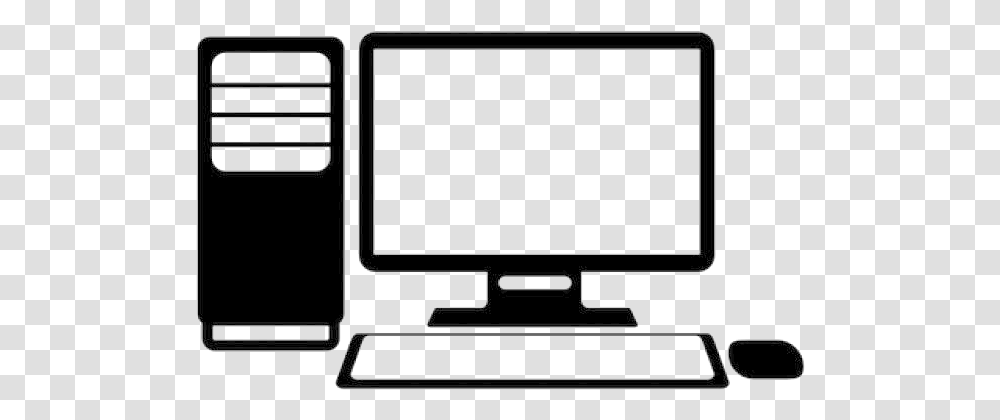 Desktop Computer Vector, Monitor, Screen, Electronics, Display Transparent Png