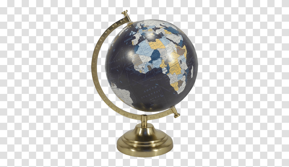 Desktop Globe Gold Base Desktop Globe, Lamp, Outer Space, Astronomy, Universe Transparent Png