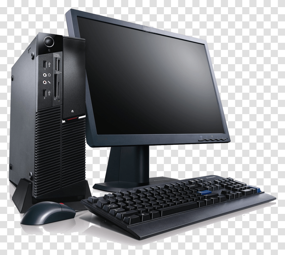Desktop Pc, Computer Keyboard, Computer Hardware, Electronics, Monitor Transparent Png