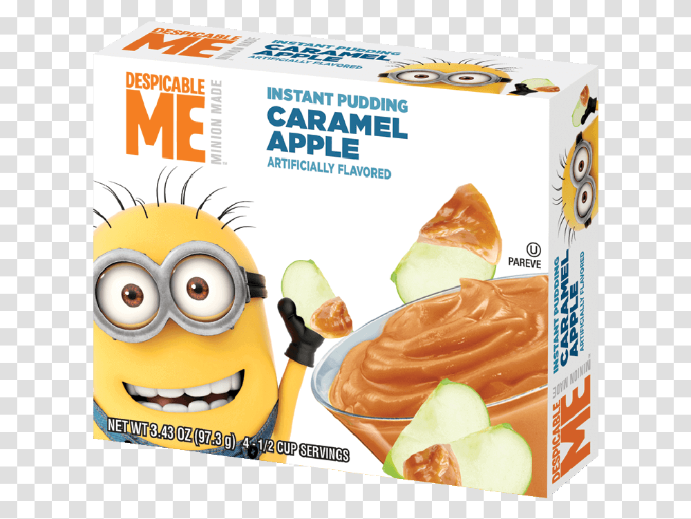 Despicable Me Caramel Apple Pudding Happy 5th Birthday Minion, Food, Bread, Burger, Snack Transparent Png