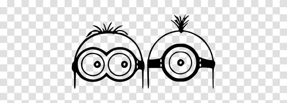Despicable Me Whaaaa Minion, Stencil, Floral Design Transparent Png