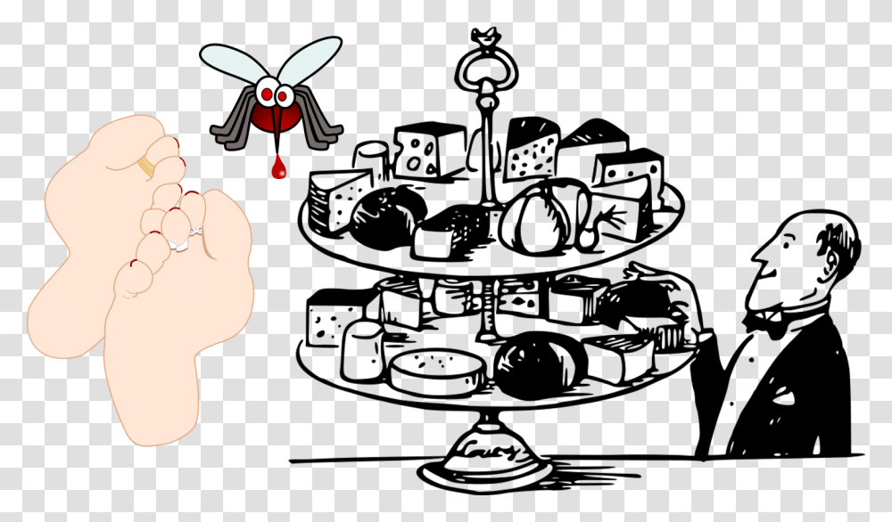 Dessert Clipart Black And White, Invertebrate, Animal, Insect, Spider Transparent Png