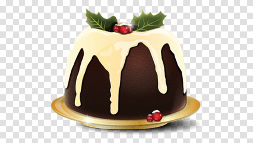 Dessert Clipart Bread Pudding Clipart Christmas Pudding, Cake, Food, Icing, Cream Transparent Png