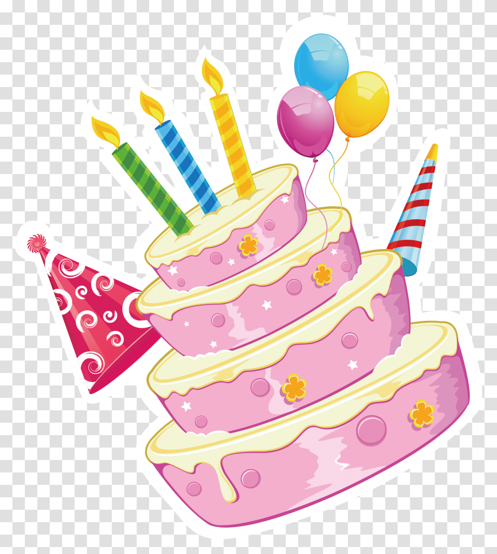 Desserts Clipart Cake Decorator Birthday Cake And Gift, Food, Sweets Transparent Png