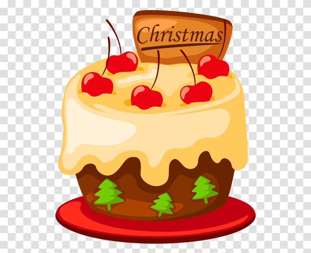Desserts Clipart Merry Christmas Cake Drawing, Birthday Cake, Food, Sweets Transparent Png