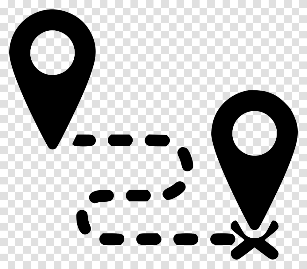 Destination Route Direction Way Map Distance Way Icon, Stencil, Label Transparent Png