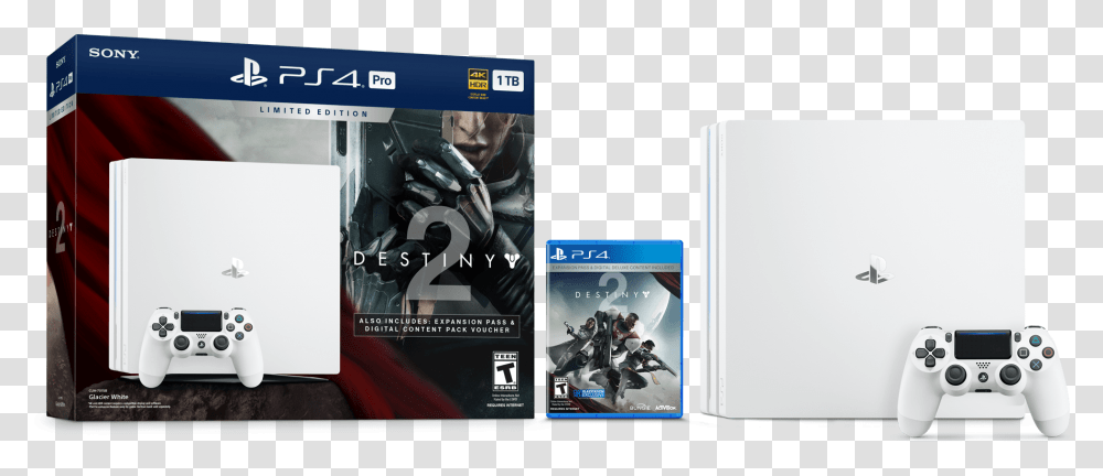 Destiny 2 Limited Edition Playstation 4 Pro Console Ps4 Pro Destiny 2 Bundle, Halo, Electronics, Monitor, Screen Transparent Png