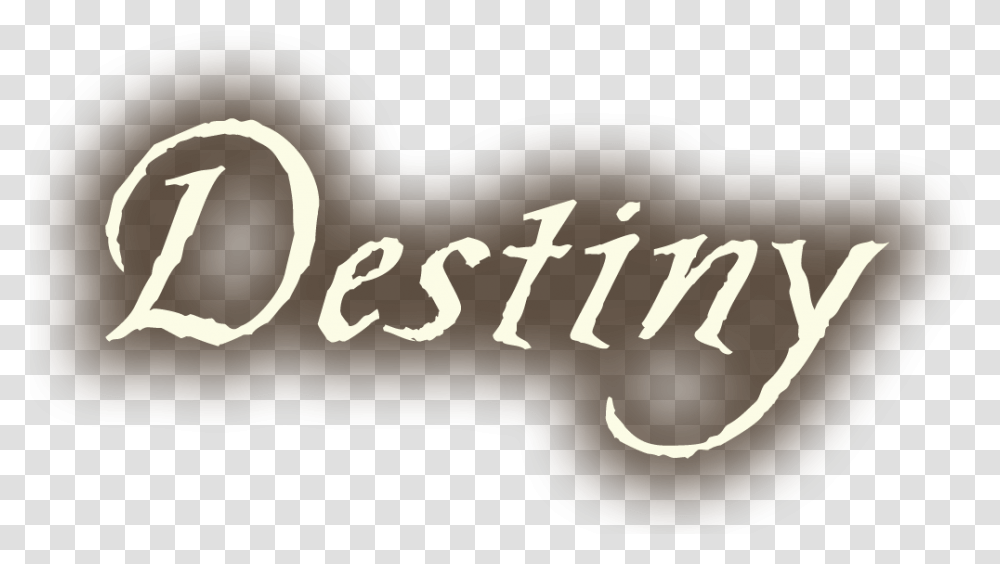 Destiny Calligraphy, Handwriting, Alphabet, Label Transparent Png