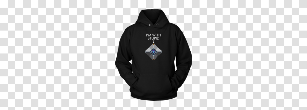 Destiny Ghost Im With Stupid Hoodie Hangry Gamer Gear Gamer, Apparel, Sweatshirt, Sweater Transparent Png
