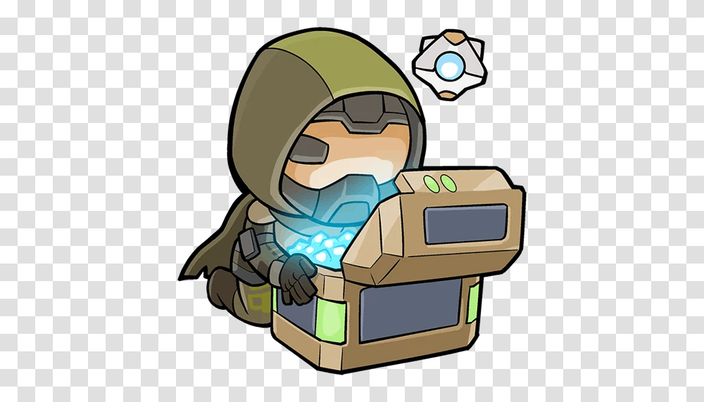 Destiny Stickers Set For Telegram, Building, Helmet, Apparel Transparent Png