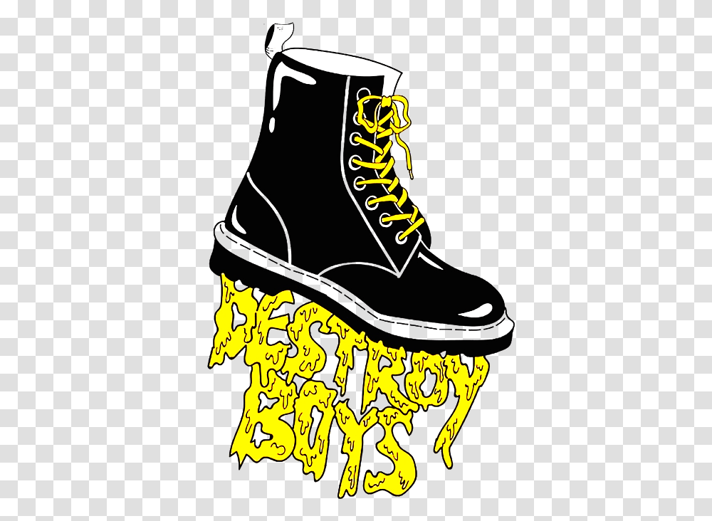 Destroy Boys Band Fenomenal International Puzzle Destroyboysband Destroy Boys, Clothing, Apparel, Footwear, Boot Transparent Png