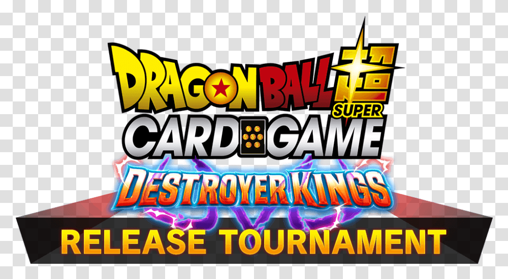 Destroyer Kings Release Tournament Galactic Battle Dragon Ball, Text, Light, Neon, Lighting Transparent Png