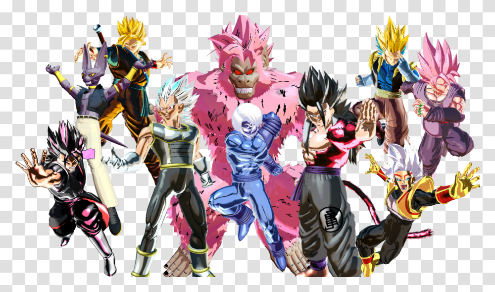Destroying The Limit Pack 12 Characters New Goku Black Transformations, Comics, Book, Manga, Person Transparent Png