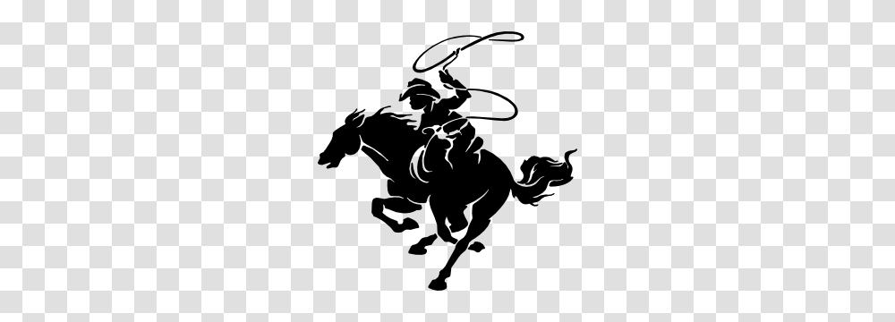 Detailed Rodeo Cowboy With Lasso Sticker, Stencil, Person, Human, Whip Transparent Png