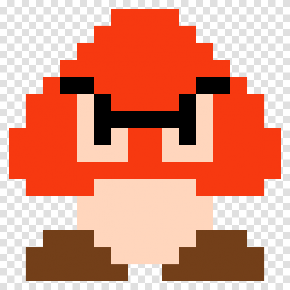 Detailed Super Mario Bros 3 Flying Goomba With Babies Mario Goomba Pixel, Pac Man Transparent Png