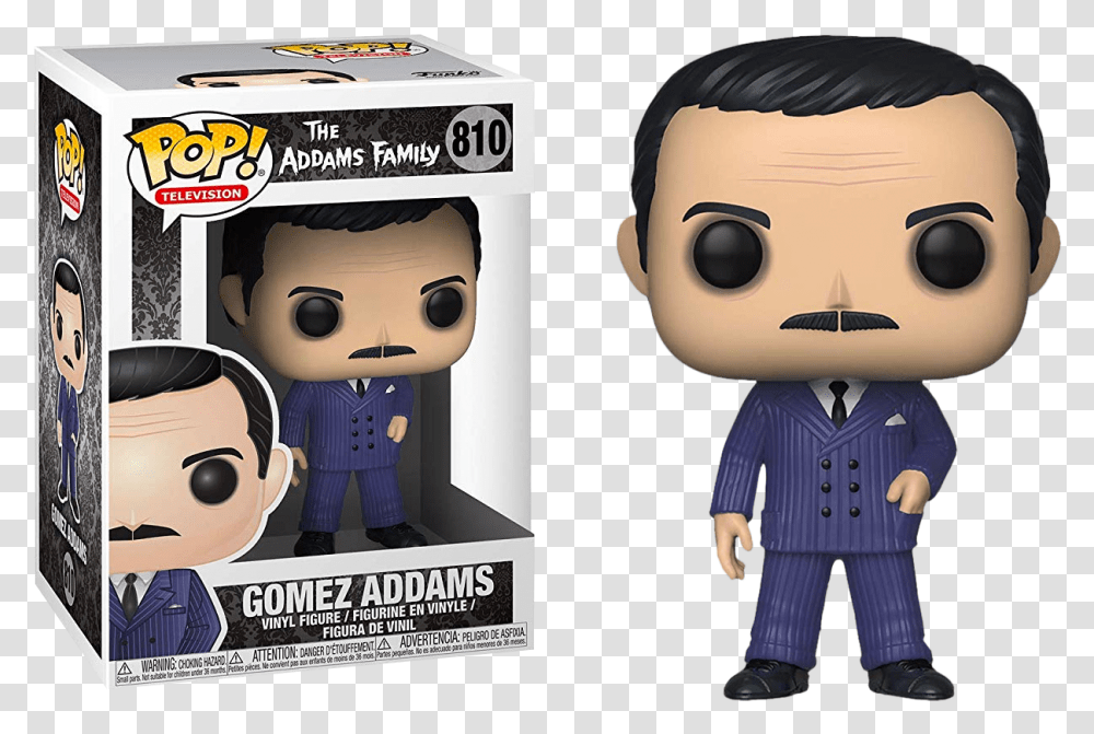Details About Addams Family Gomez Pop Vinyl Funko New, Toy, Doll, Person, Human Transparent Png