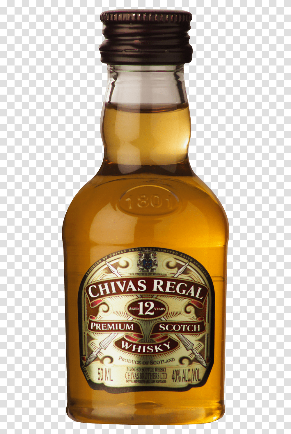 Details About Chivas Regal 12 Year Old Scotch Whisky 50 Ml Chivas Regal, Liquor, Alcohol, Beverage, Drink Transparent Png