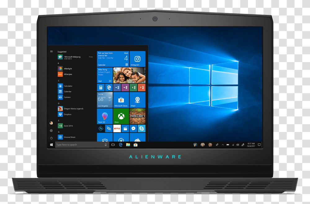 Details About Dell Alienware 17 Aw17r42au Gaming Laptop Windows 10 Black Laptop, Pc, Computer, Electronics, Monitor Transparent Png