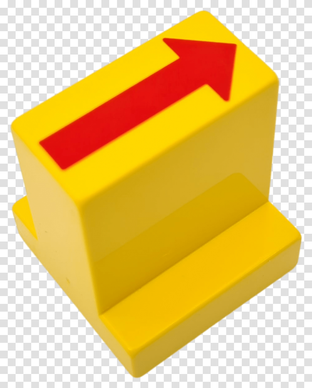 Details About Lego Duplo Train Brick With Red Straight Arrow Pattern Track Switching Co Horizontal, Box, Butter, Food, Sliced Transparent Png