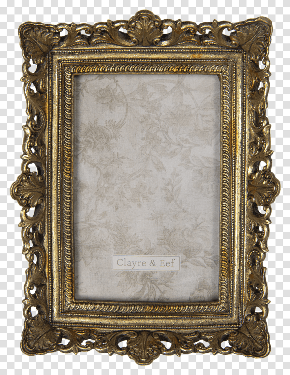 Details About Vintage Baroque Style Antique Gold Ornate Photo Picture Frame 4x6 Freestanding Picture Frame Transparent Png