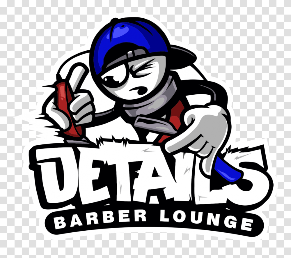 Details Barber Lounge, Hand, Label, Stencil Transparent Png