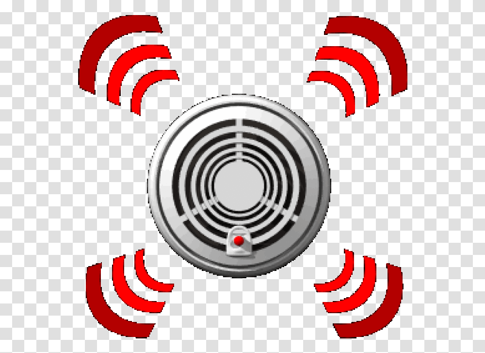 Detection Clipart Alarming Fire Alarm Clip Art Smoke Detector Clip Art, Logo, Spiral Transparent Png