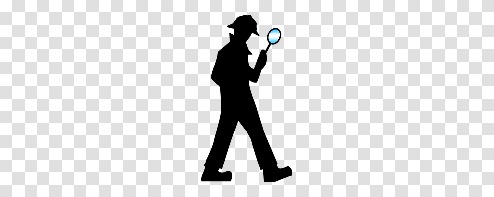 Detective Person, Nature, Outdoors, Night Transparent Png