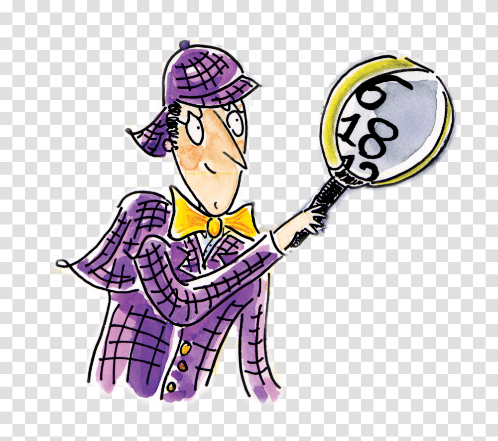 Detective Clipart Maths, Person, Human, Drawing, Magnifying Transparent Png
