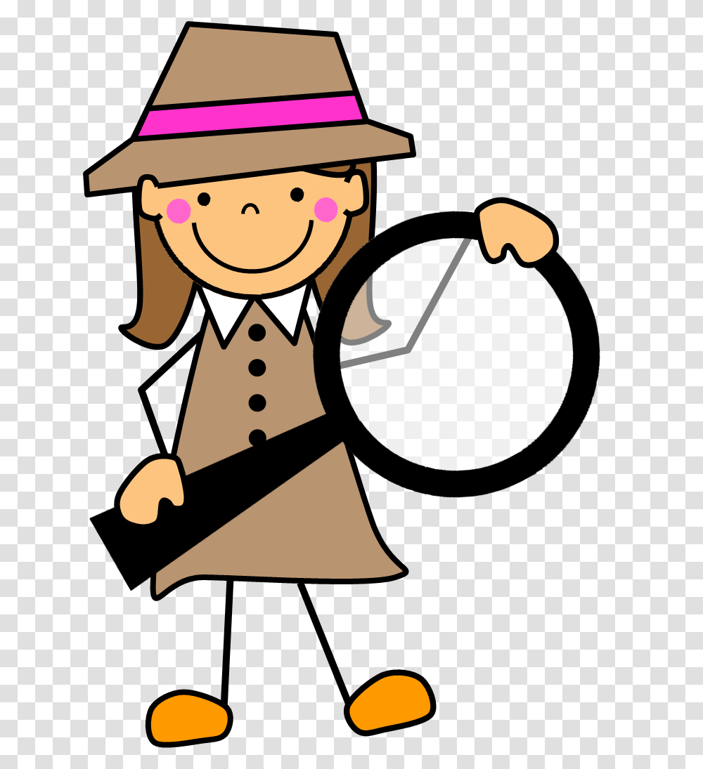 Detective Clipart, Performer, Magnifying, Portrait, Face Transparent Png