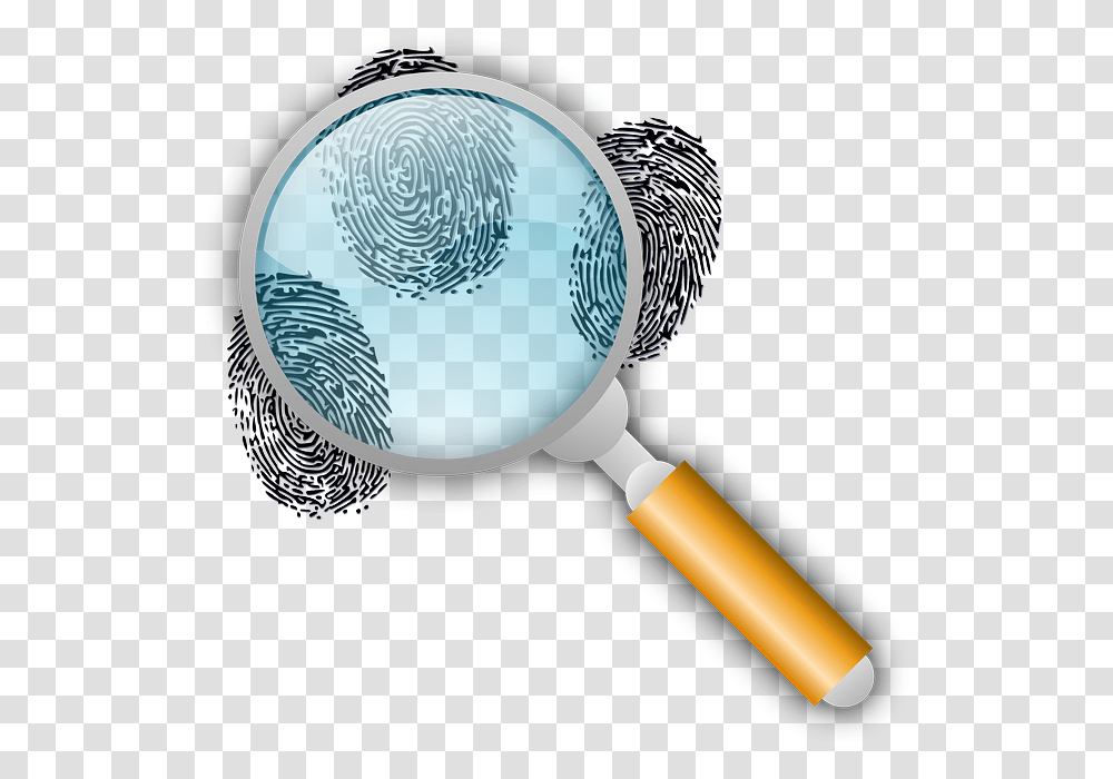 Detective Clues Find Finger Fingerprints Mystery Magnifying Glass With Fingerprints, Blow Dryer, Appliance, Hair Drier Transparent Png